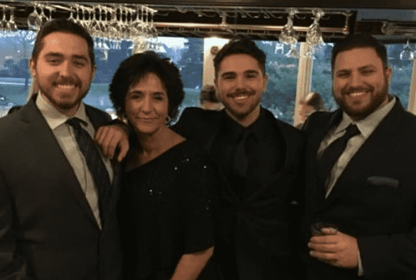 Tyler Norris With His Mom and Brothers